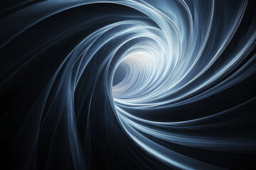 Fototapeta premium Flowing lines converging into a central point, symbolizing focused effort