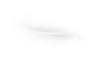 Abstract white gradient wave on transparent background. Dynamic white gradient wave design element.