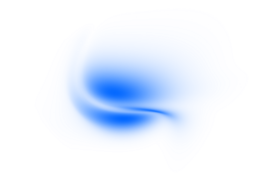 Abstract blue gradient wave on transparent background. Dynamic blue gradient shape design element.