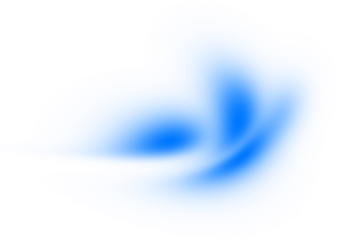 Modern abstract glowing wave transparent background. Dynamic blue flowing wave lines design element