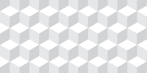 	
Seamless white geometric cube creative concept triangle overlapping overlap square technology background. geometric digital cubes fabric and wallpaper grid block texture background.