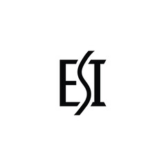 Letter ESI Monogram Logo Design