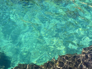 Ocean transparent blue water beautiful aqua.