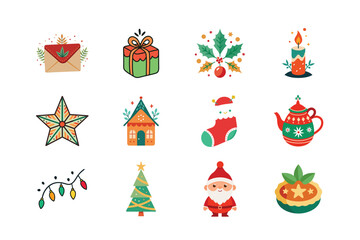 Christmas icons bundle 