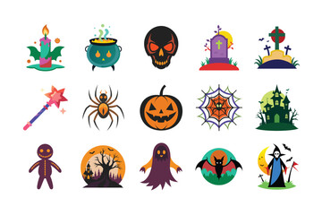 Halloween icons bundle 