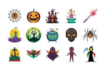 Halloween icons bundle 