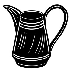 watering silhouette with plants icon with Transparent Background Clipart