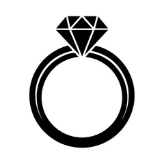 engagement ring icon with Transparent Background Clipart