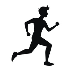 running person silhouette
