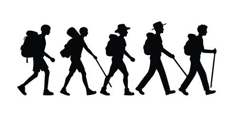 silhouettes of people