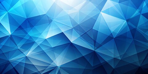 Obraz premium Abstract Geometric Blue Polygonal Background with Intersecting Shapes and Gradients