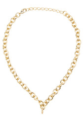 Fototapeta premium Gold chain on PNG