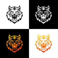 tiger   simple mascot logo design