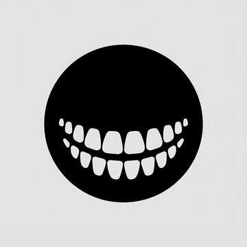 recommend clip art: Dental teeth icon Black  victor silhouette White background