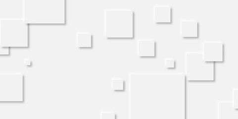 Abstract white rectangle shape geometric line background. abstract seamless modern white and gray color technology concept geometric rectangle vector background neomorphism style poster, banner design