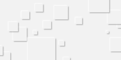 Abstract white rectangle shape geometric line background. abstract seamless modern white and gray color technology concept geometric rectangle vector background neomorphism style poster, banner design