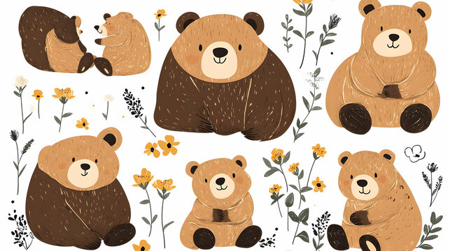 bear cartoon images for kids