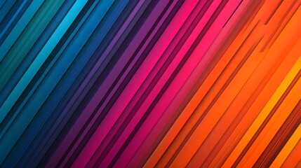Vibrant diagonal stripes in gradient colors