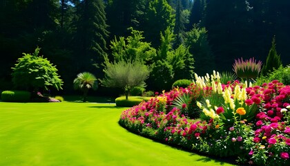 Obraz premium garden with flowers