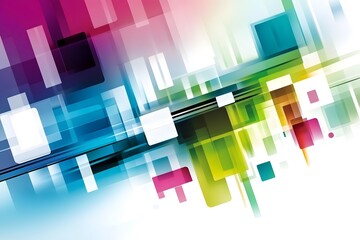 Fototapeta premium Abstract Colorful Geometric Shapes Background Design