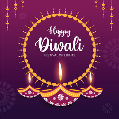 Happy Diwali Advertisement, Banner, Poster, Design vector template, Creative flyer concept, Graphic design element