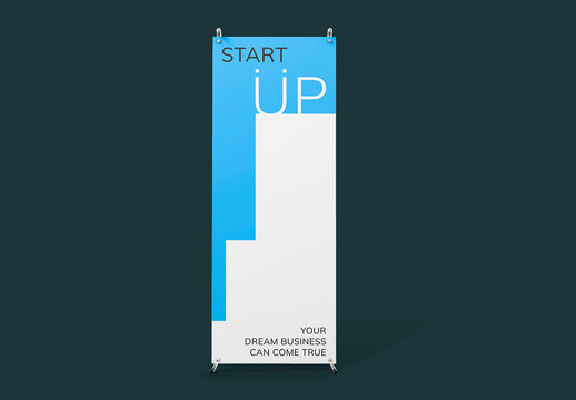 Roll Up Standee Sign Mockup