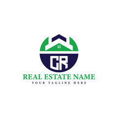 Real Estate Company Logo with House Icon