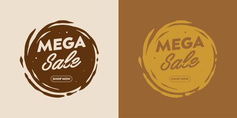 Set of vintage labels for greetings and promotion © rupa