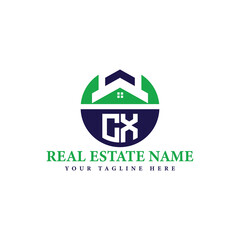 Real Estate Company Logo with House Icon