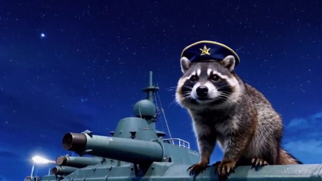 animal that becomes captain of a battleship