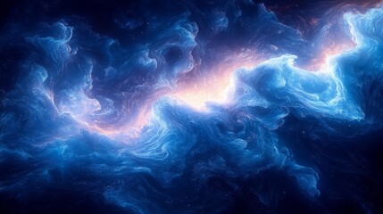 Obraz premium Cosmic Nebula in Deep Space Generative AI