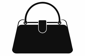 
female bag silhouette, handbag vector, shopping bag vector silhouette

