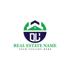 Real Estate Company Logo with House Icon