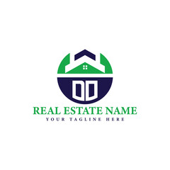 Real Estate Company Logo with House Icon