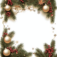 Christmas New Year background. Festive Xmas composition
