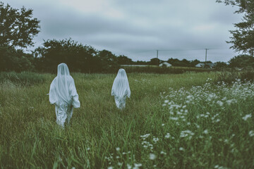 ghosts in field