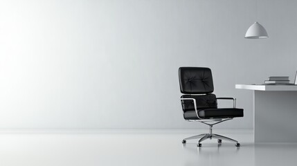 Fototapeta premium Minimalist and Productive Office Workspace with Laptop and Accessories