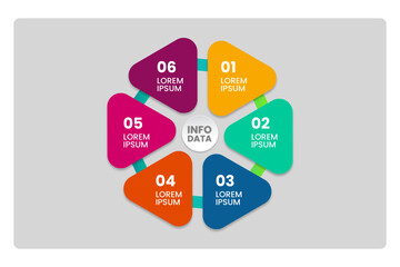Triangle modern infographic template