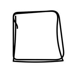 Rectangle frame line. square shape outline on hand draw style. empty black boxes. Rectangle borders collections. Doodle frames. Rubber square stamp imprint. vector illustration