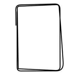 Rectangle frame line. square shape outline on hand draw style. empty black boxes. Rectangle borders collections. Doodle frames. Rubber square stamp imprint. vector illustration