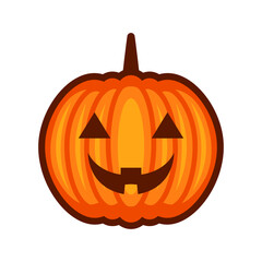 Halloween pumpkin cartoon. Halloween autumn pumpkin cartoon . Digital illustration.