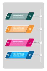 Modern Infographic template with numbers