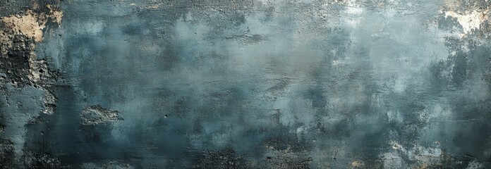 Obraz premium Close-up of Smooth Concrete Wall in Loft Style with Flat Surface and Vintage Gray-Blue Shades, Minimalist and Industrial Grunge Design, Perfect for Urban Architecture and Interior Background Concepts.