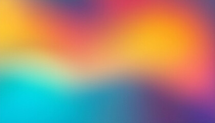 Naklejka premium Abstract blurred grainy gradient background texture. Colorful digital grain soft noise effect pattern. Lo-fi multicolor vintage retro.