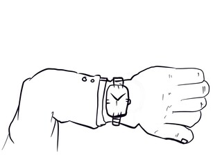 Looking at the clock