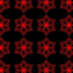 Mandala cloth drawing