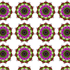 Mandala cloth drawing