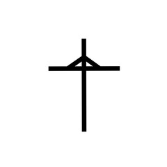 Christian Cross, Collection of different cross vector icons