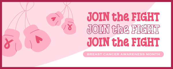 Template of October Breast Cancer awareness month. Creative designs with pink ribbon and motivational text for social media posting, banner, flyer, and poster