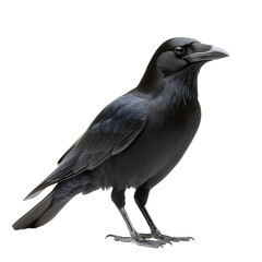 Fototapeta premium Carrion Crow isolated on transparent or white background
